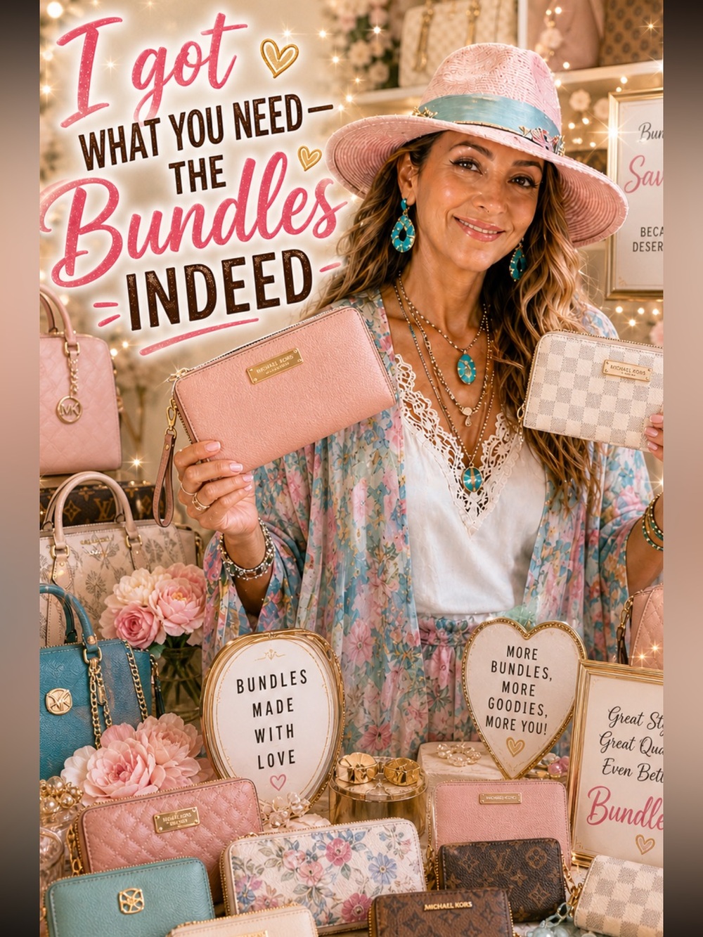 I’ve got the bundles. Let me help you with your closet.
